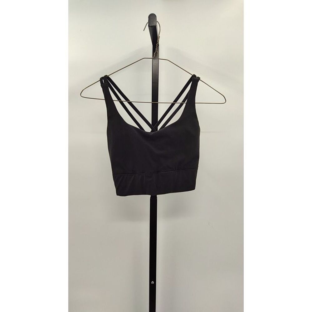 Quince Women Power-Up Long Line Strappy Sports Bra Black S